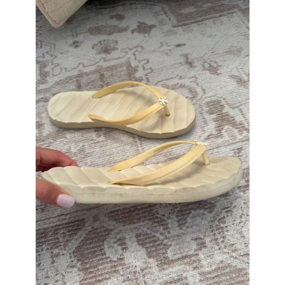 Tory Burch Women’s White Flip Flops